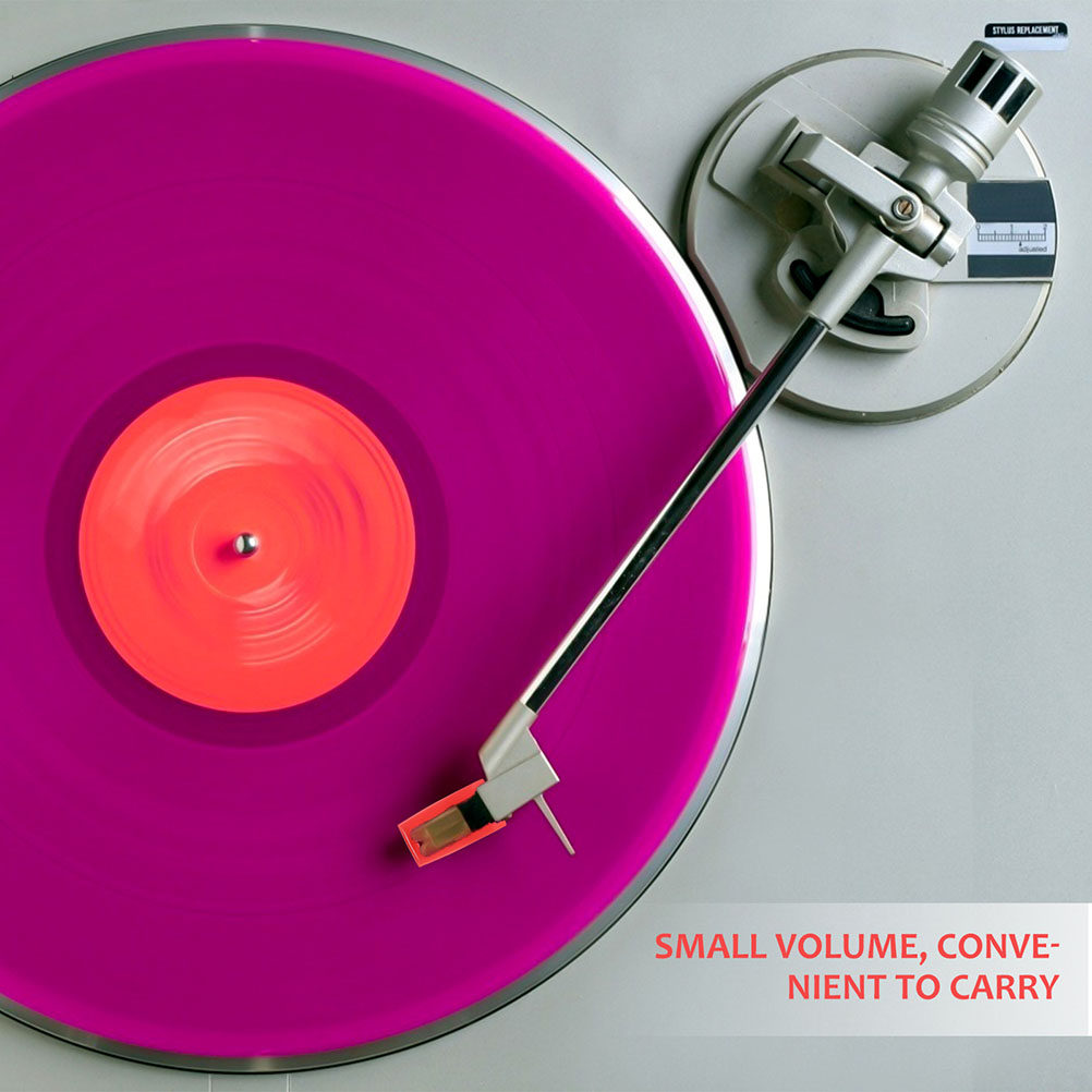Record Player Needle - 4 قطع إبر بديلة لمشغل الأسطوانات،