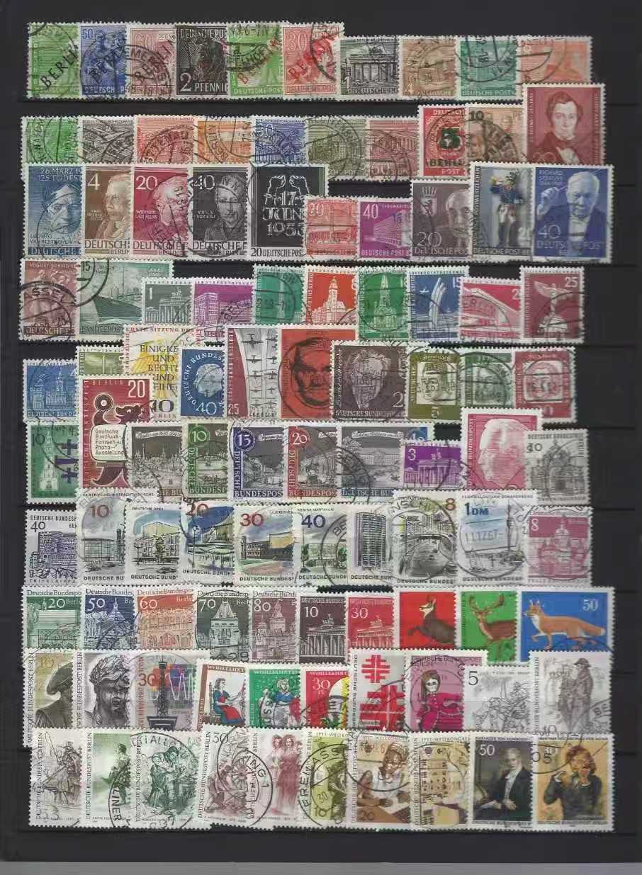 Collectible Vintage Postage Stamps - 100/300/500 قطعة من طوابع البريد المستعملة