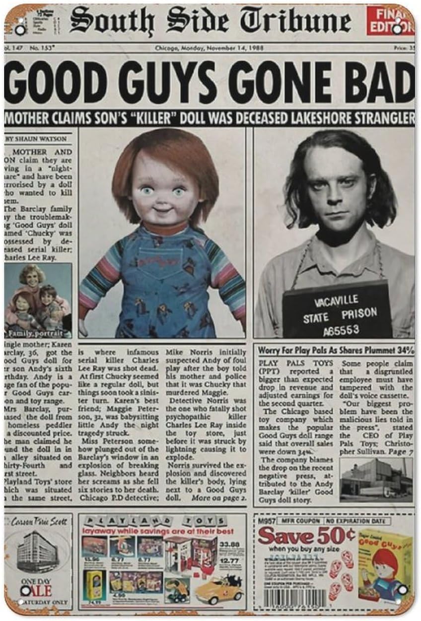 Collectible Vintage Newspapers - الطفل S Play 1988 صحيفة ملصق