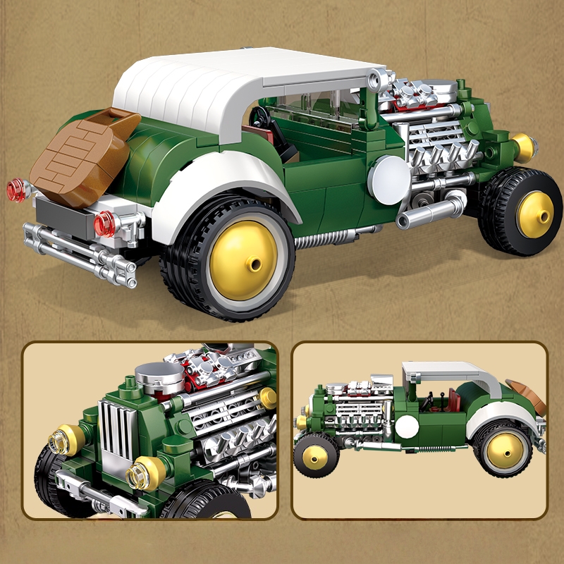 مجموعة مكعبات بناء سيارة كلاسي - مراجعة Vintage Collectible Model Cars وسعره
