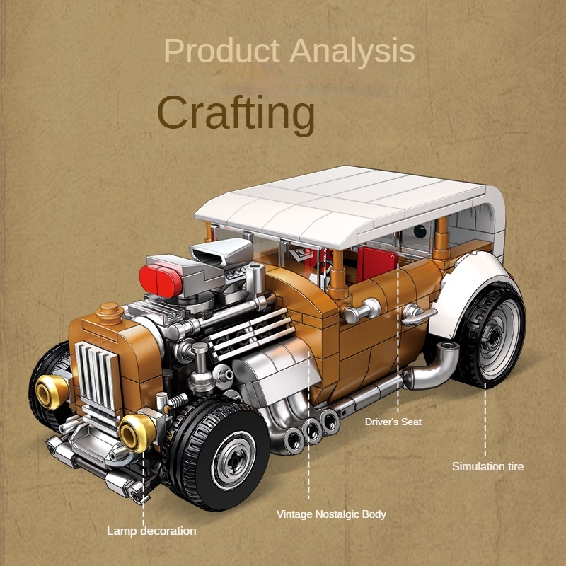 مجموعة مكعبات بناء سيارة كلاسي - مراجعة Vintage Collectible Model Cars وسعره