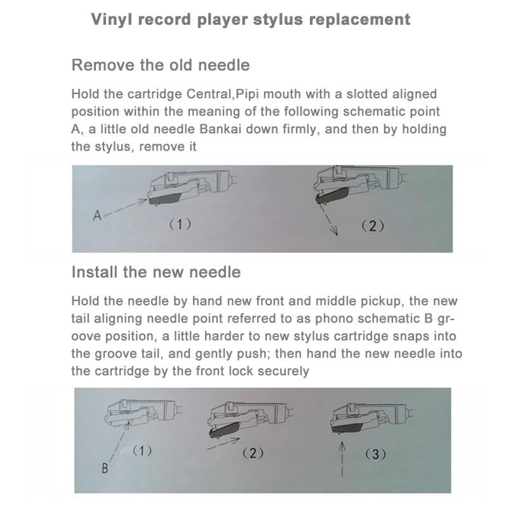 قطعتان من إبرة البديل للميكروف - مراجعة Record Player Needle وسعره