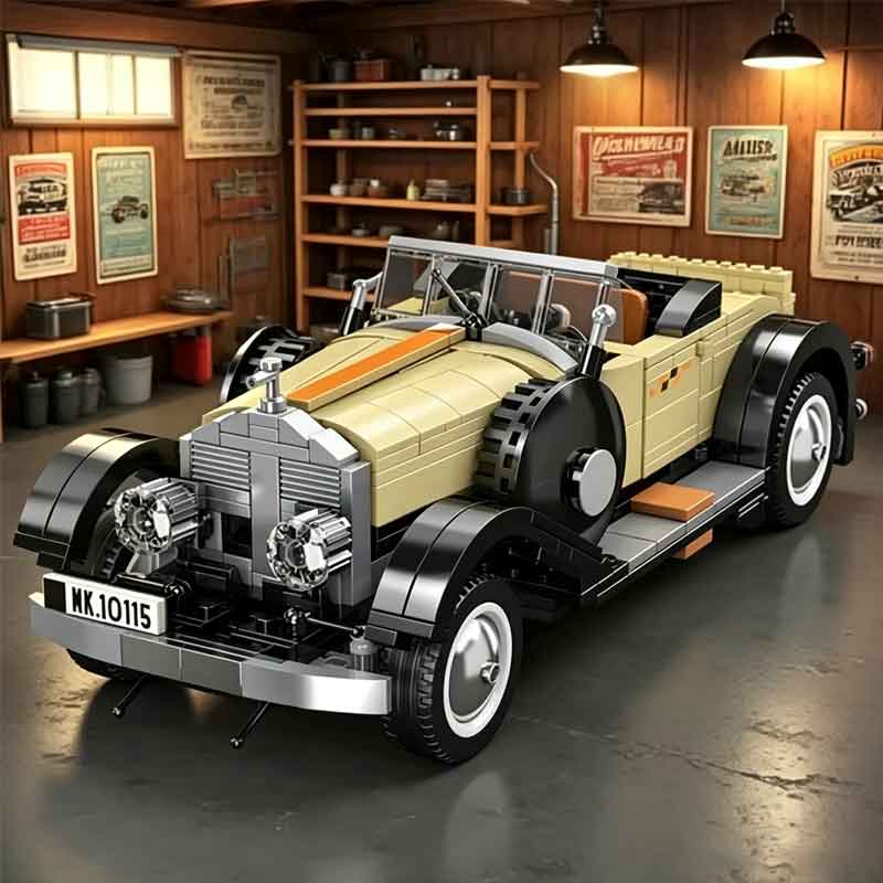 مجموعة مكعبات بناء سيارة رياضي - مراجعة Vintage Toys Collector وسعره