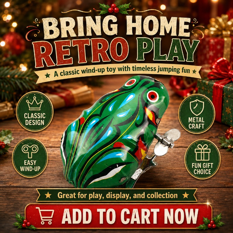 ساعة معدنية عتيقة تعمل بالزنبر - مراجعة Vintage Collectible Toys وسعره