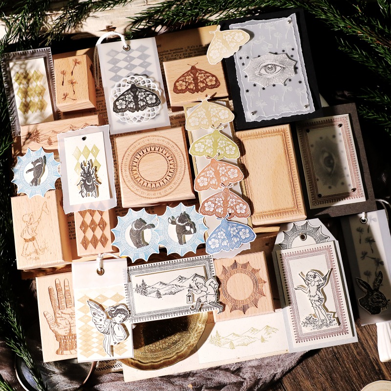 ختم خشبي عتيق بتصميم حيوانات ا - مراجعة Vintage Collectible Stamps وسعره