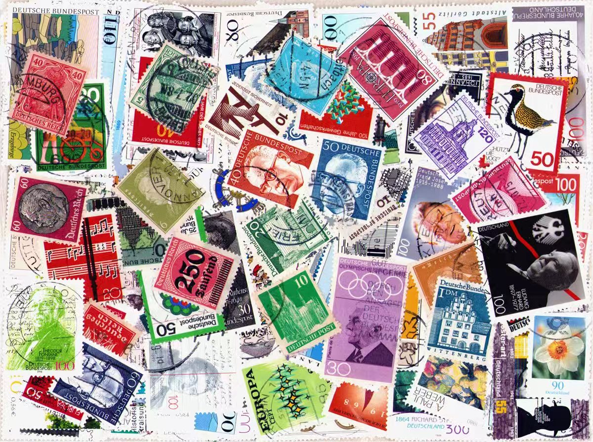 طوابع ألمانية مختلطة، مجموعة م - مراجعة Collectible Vintage Postage Stamps وسعره
