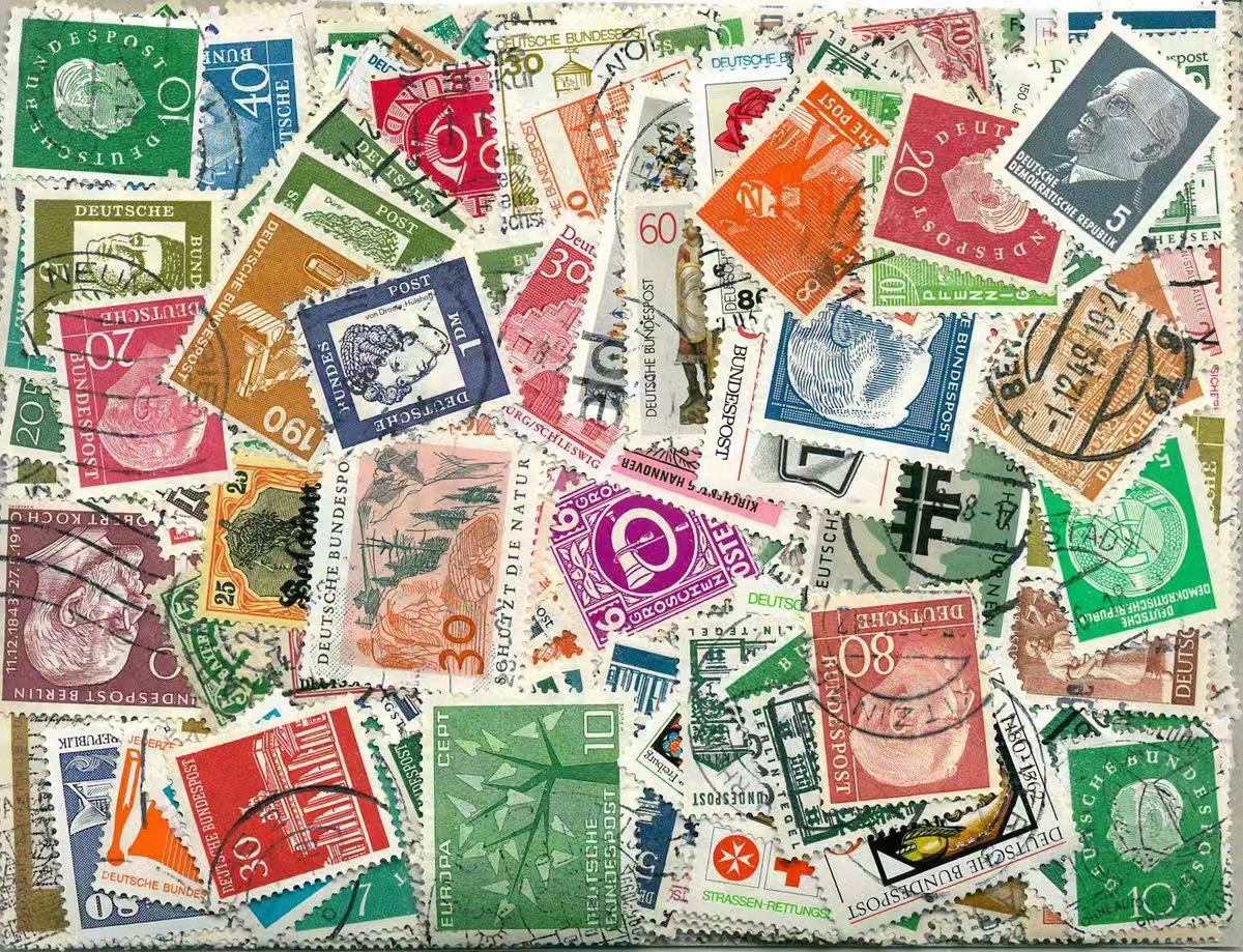 طوابع ألمانية مختلطة، مجموعة م - مراجعة Collectible Vintage Postage Stamps وسعره