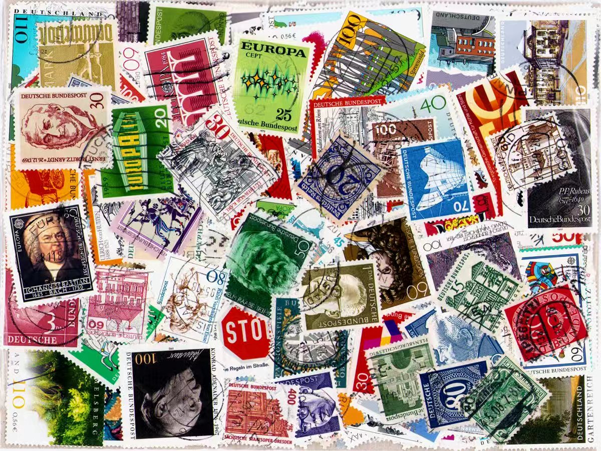 طوابع ألمانية مختلطة، مجموعة م - مراجعة Collectible Vintage Postage Stamps وسعره