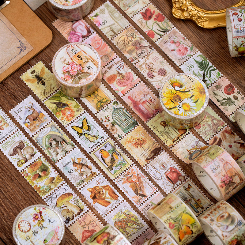 أشرطة لاصقة زخرفية عتيقة ، أشر - مراجعة Vintage Collectible Stamps وسعره