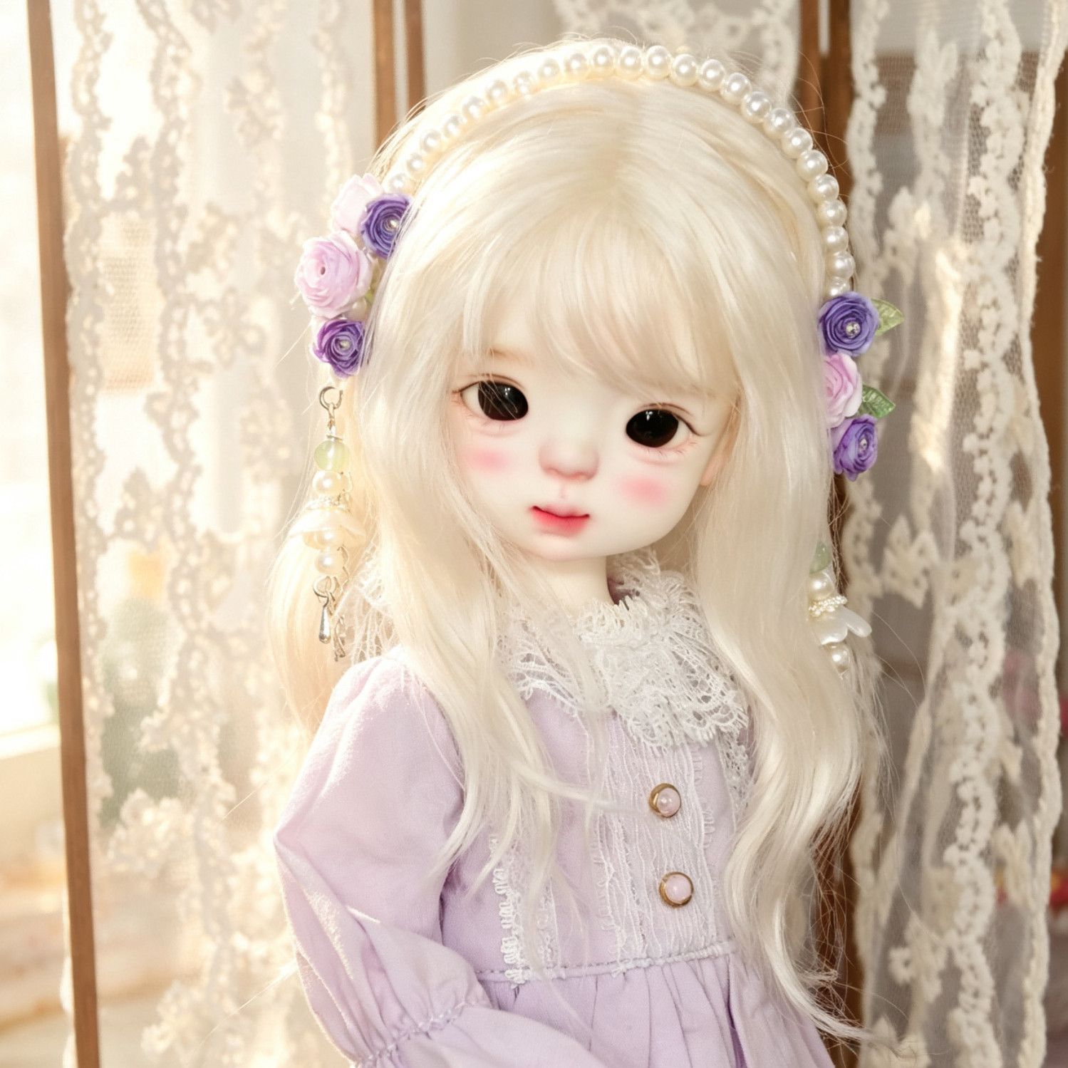 عصابة رأس مصنوعة يدويًا بزهور  - مراجعة Vintage Collectible And Vintage Dolls وسعره