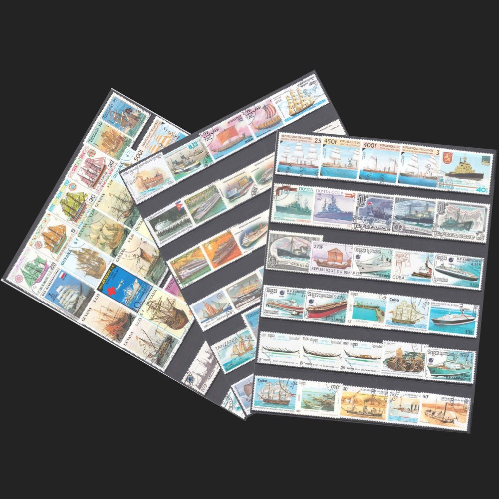 100 طوابع خاصة للسفن والمراكب  - مراجعة Collectible Vintage Postage Stamps وسعره